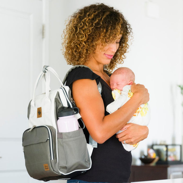 Sleepy Panda Lizzie - Canvas Diaper Bag