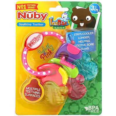 Nuby Icy Bite Ice Gel Teething Key Ring