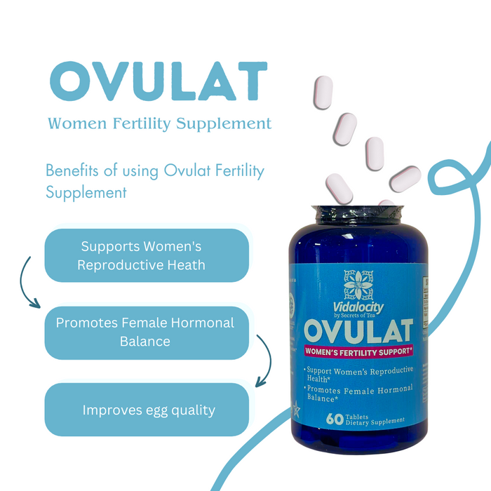 Secrets Of Tea Ovulat Fertility Supplement For Women - 60 Capsules