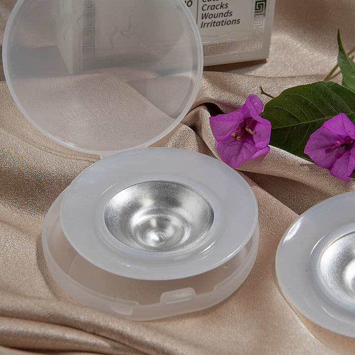 MOOGCO The Original Silver Nursing Cups with Silicone Pads - Experience the Difference