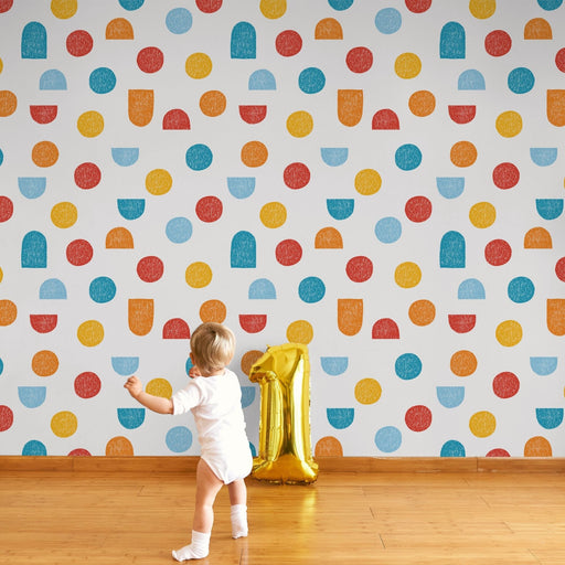 TeepeeJoy Boho Wallpaper for Nursery and Kids Rooms - Abstract Tints