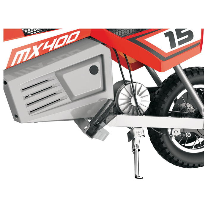 Razor MX400 Dirt Rocket 24V Electric Toy Motocross Motorcycle Dirt Bike, Red