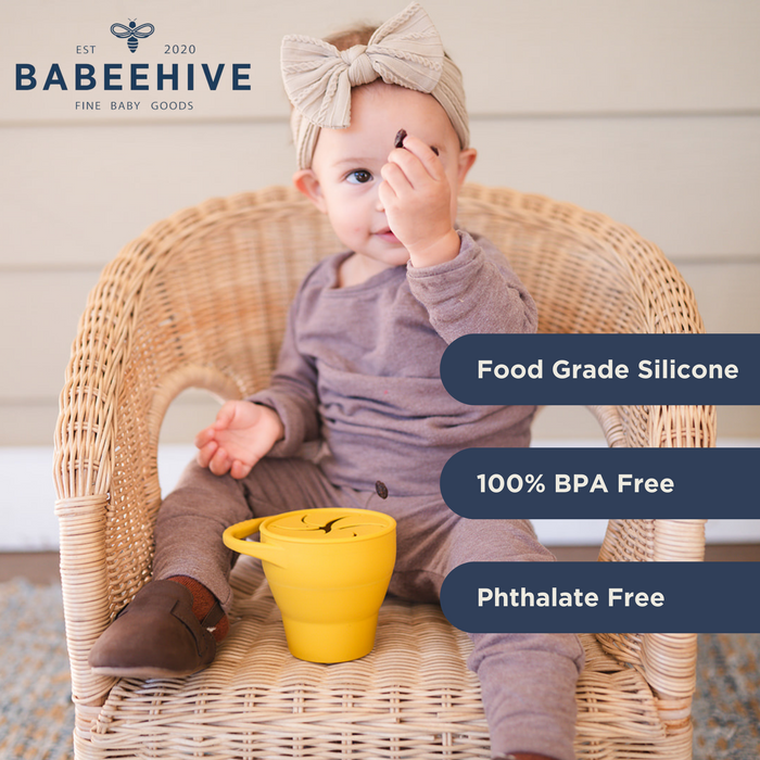 Babeehive Goods Mustard Collapsible Snack Cup
