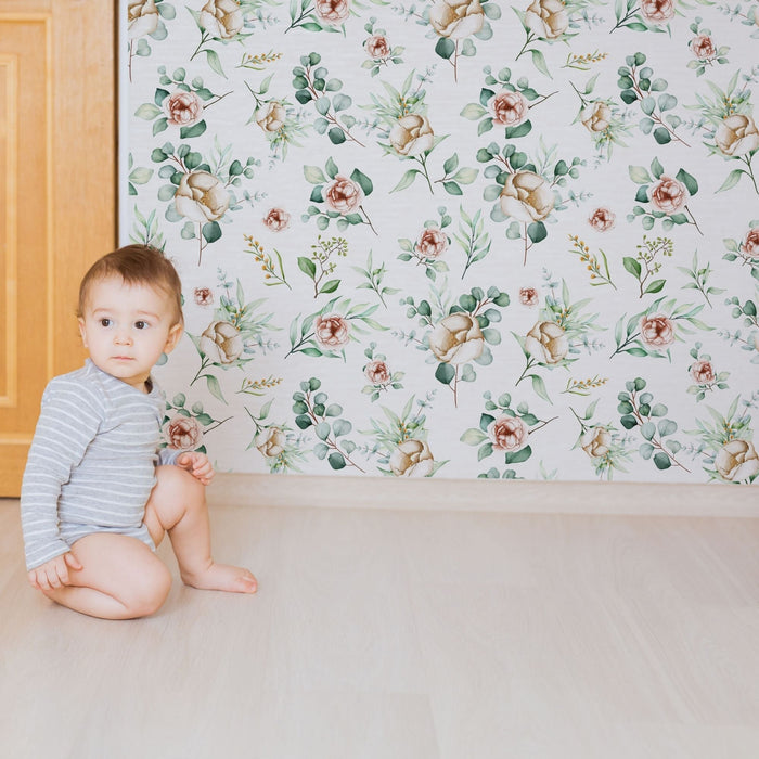 TeepeeJoy Flower Themed Wallpaper - Elegant Magnolia Medley