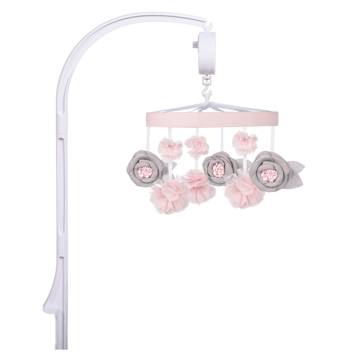 Sammy & Lou Pink Floral Musical Crib Baby Mobile