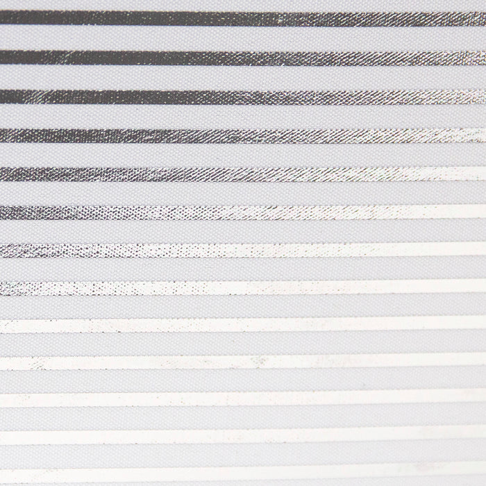 Closet Complete Silver Striped Canvas Large Storage Bin