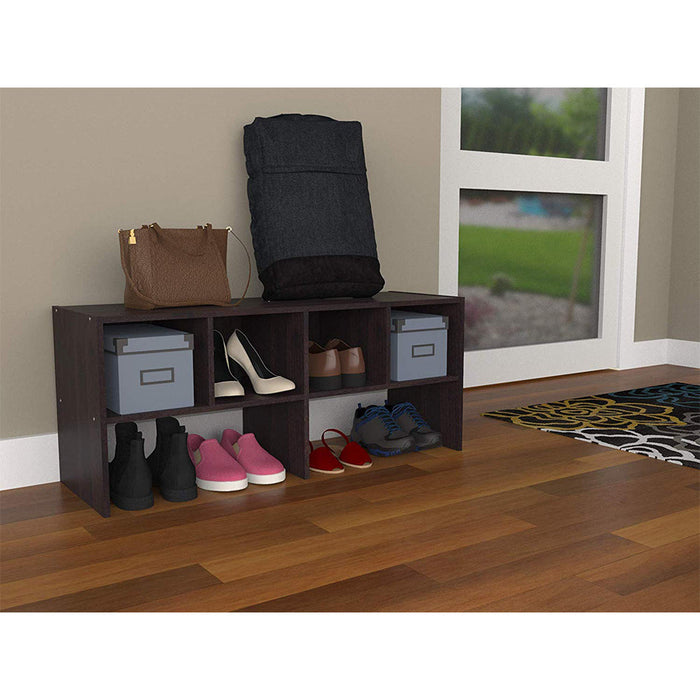 ClosetMaid 508200 Shelf Organizer w/ Shoe Rack & Cube Storage, Espresso (2 Pack)