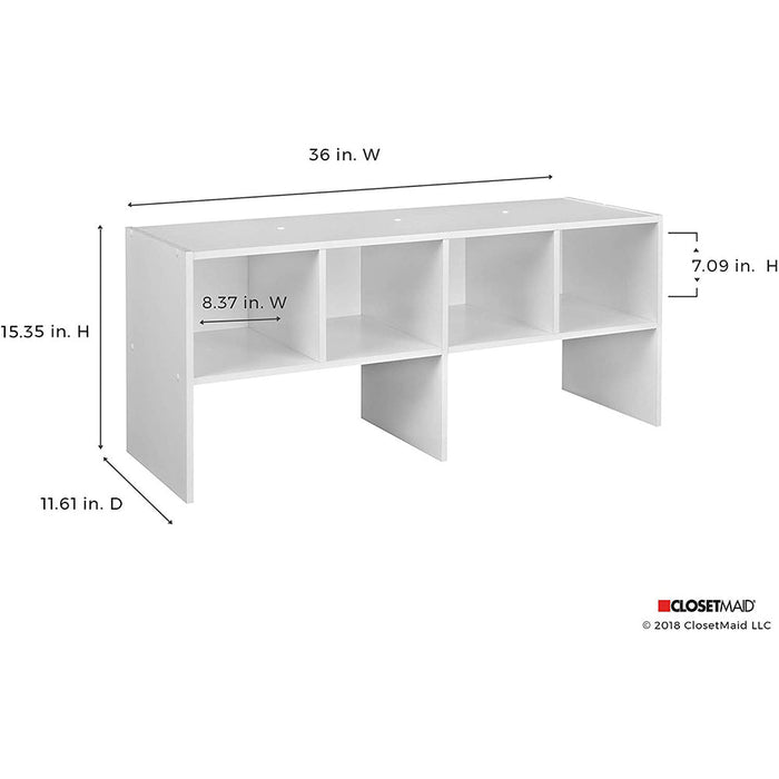 ClosetMaid 508200 Shelf Organizer w/ Shoe Rack & Cube Storage, Espresso (2 Pack)