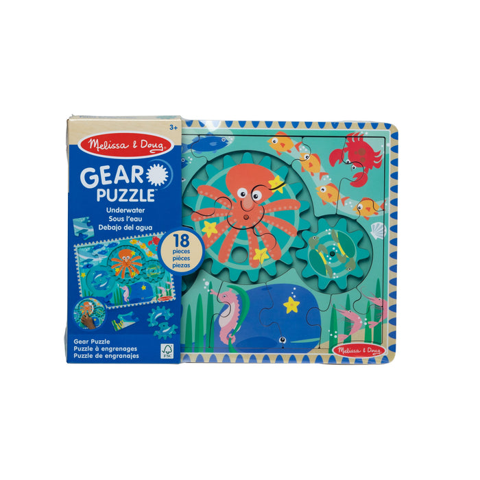 Melissa & Doug Under water Wooden Gear Puzzle