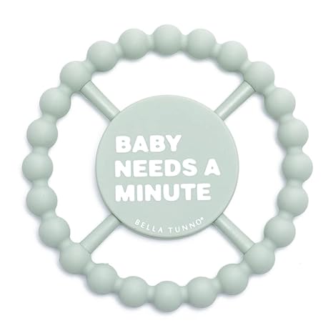 Bella Tunno Happy Teether – Soft & Easy Grip Baby Teether Toy, Light Green