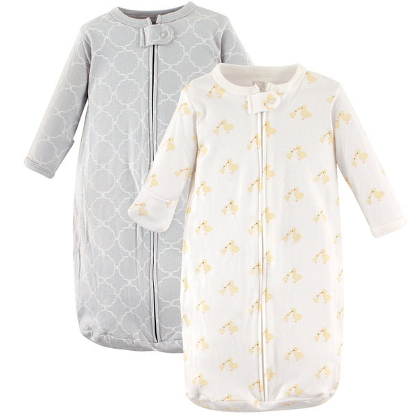 Hudson Baby Cotton Long-Sleeve Wearable Blanket, Duck