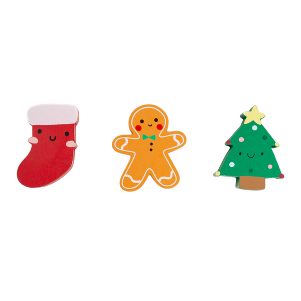 Pearhead 3 Piece Wooden Holiday Puzzle