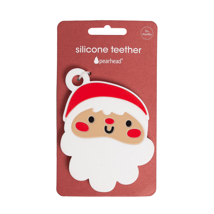 Pearhead Silicone Teether - Santa