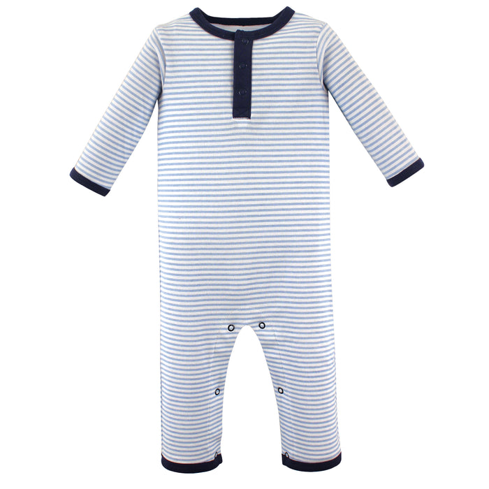 Hudson Baby Infant Boy Cotton Coveralls 3 Pack, Classic Car