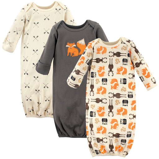 Hudson Baby Infant Boy Cotton Gowns Forest