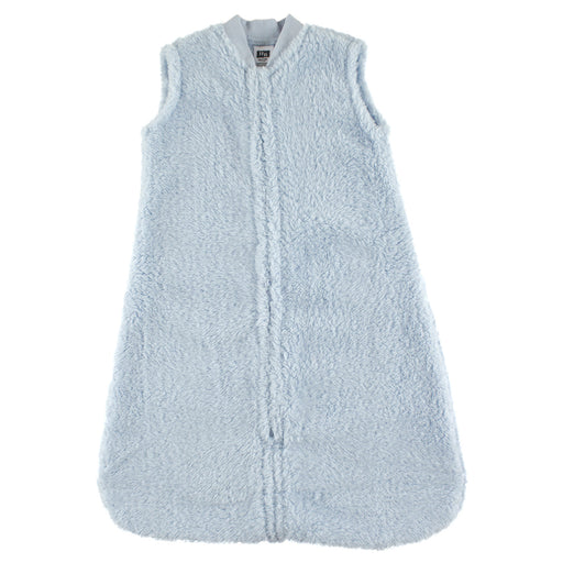 Hudson Baby Infant Boy Plush Wearable Blanket, Powder Blue Faux Shearling