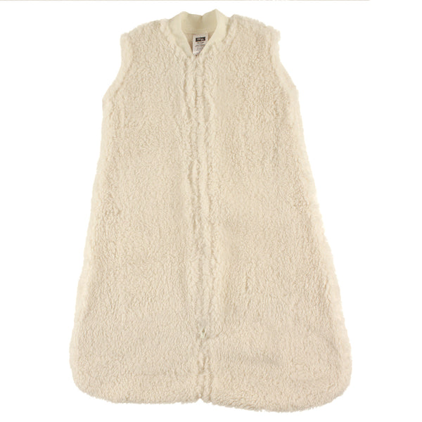 Hudson Baby Infant Plush Sleeping Bag, Sack, Blanket, Cream Faux Shearling