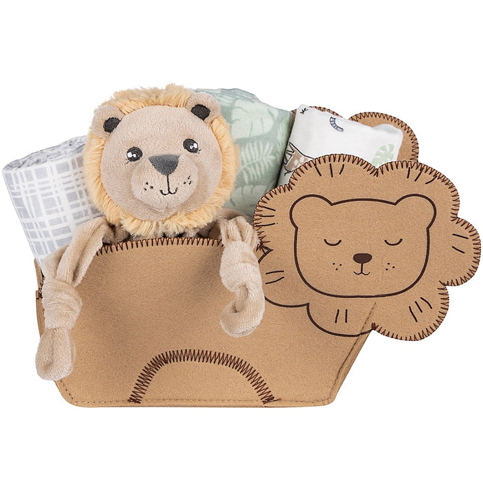 My Tiny Moments Welcome Baby Swaddle Blanket - Lion Shaped - 5pc