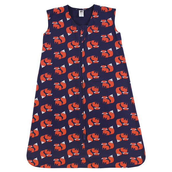 Hudson Baby Infant Boy Cotton Sleeveless Wearable Blanket, Fox