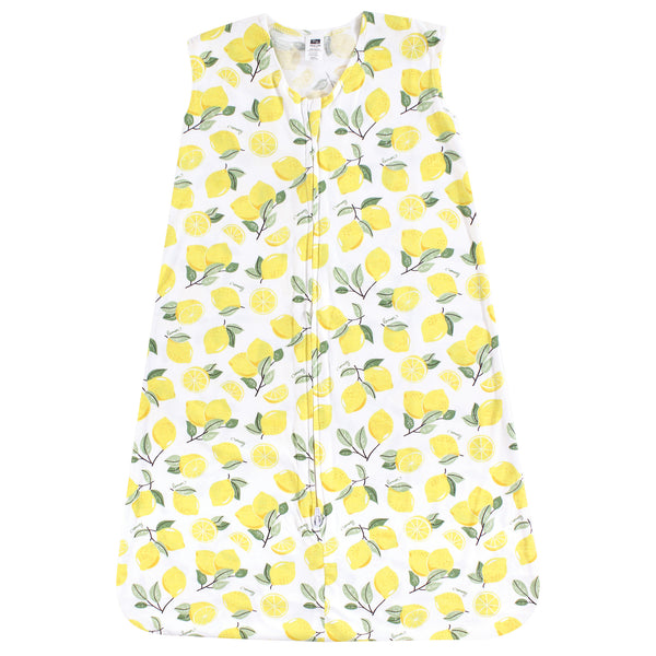 Hudson Baby Infant Girl Cotton Sleeveless Wearable Blanket, Lemon