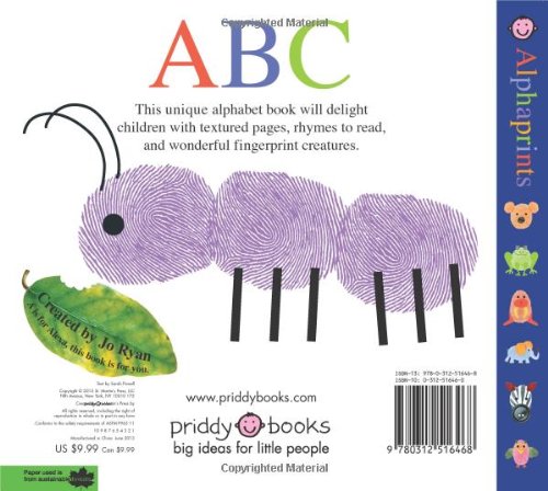 Macmillan Alphaprints: ABC Board book – Touch and Feel