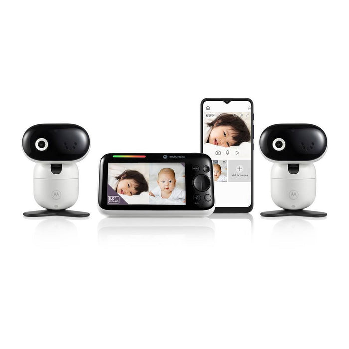 Motorola PIP1610 HD Connect 5" 1080p  Remote Pan/Tilt Video Baby Monitor - 2 Camera Pack