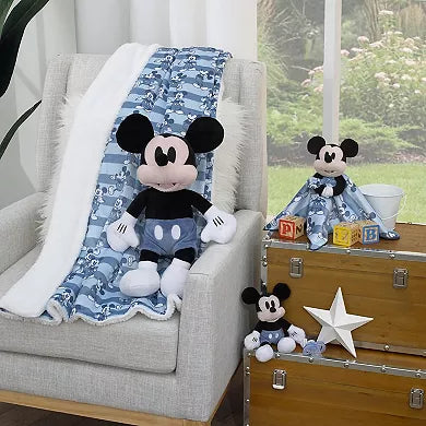 Disney Mickey Mouse Black, White, and Blue Plush