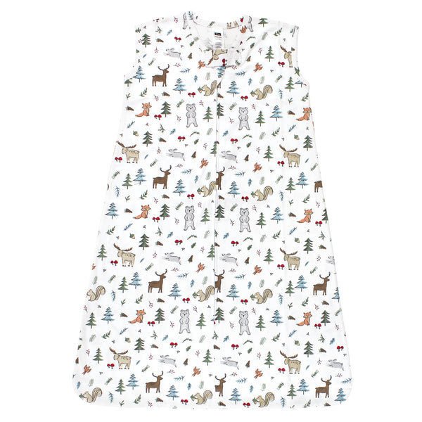 Hudson Baby Cotton Sleeveless Wearable Blanket, Woodland Friends