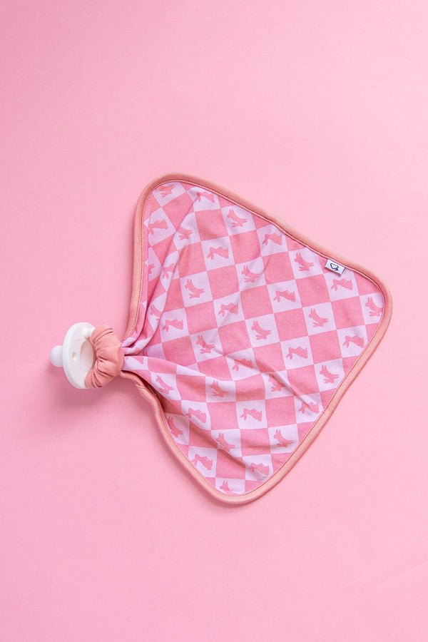 Dream Big Little Co HOPPITY BLUSH CHECKERS DREAM LOVEY