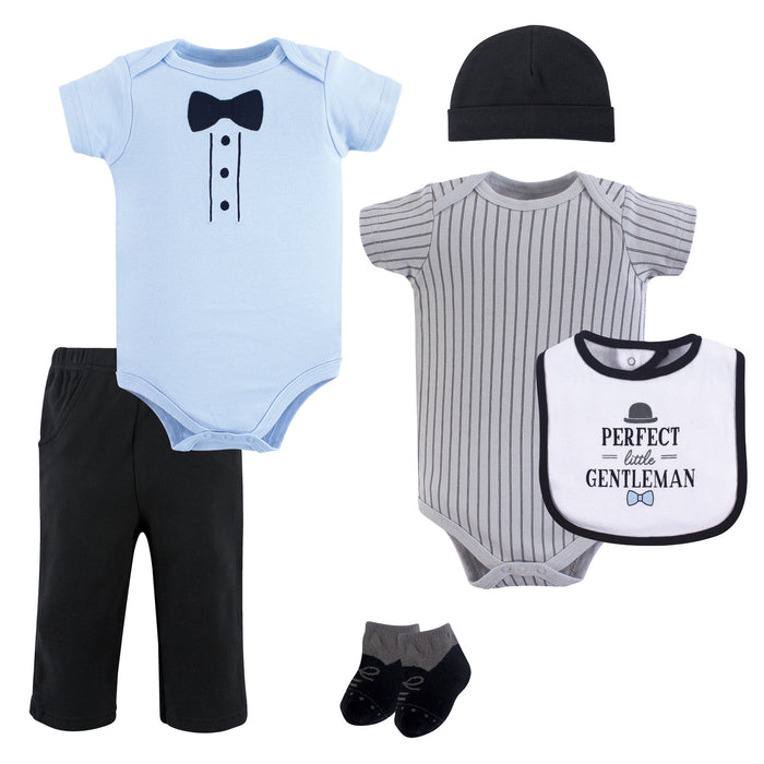 Hudson Baby Infant Boy Cotton Layette Set, Little Gentleman