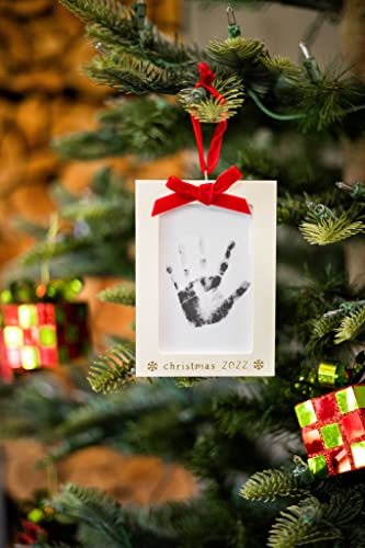 Pearhead Christmas Holiday Babys Print Ornament with Clean-Touch Ink Pad