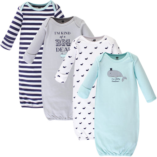 Hudson Baby Infant Boy Cotton Gowns Handsome Whale