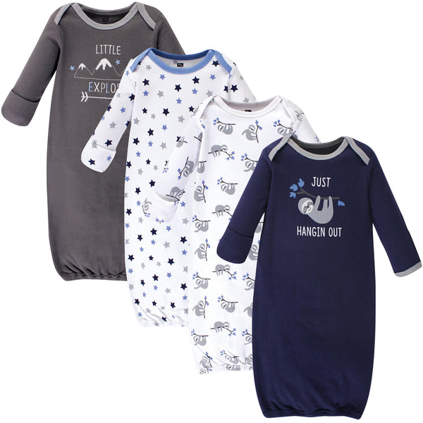 Hudson Baby Infant Boy Cotton Gowns Little Explorer