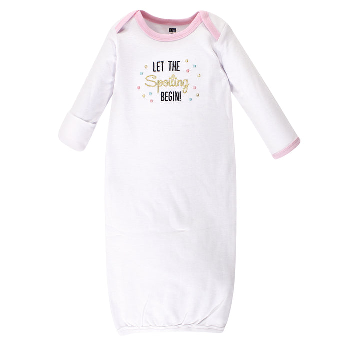 Hudson Baby Infant Girl Cotton Gowns, Princess