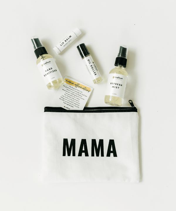 Sunflower Motherhood Self Care Mama Pouch Bundle