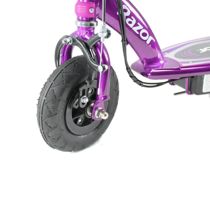 Razor E100 Kids Ride On 24V Motorized Powered Electric Scooter Toy, Purple