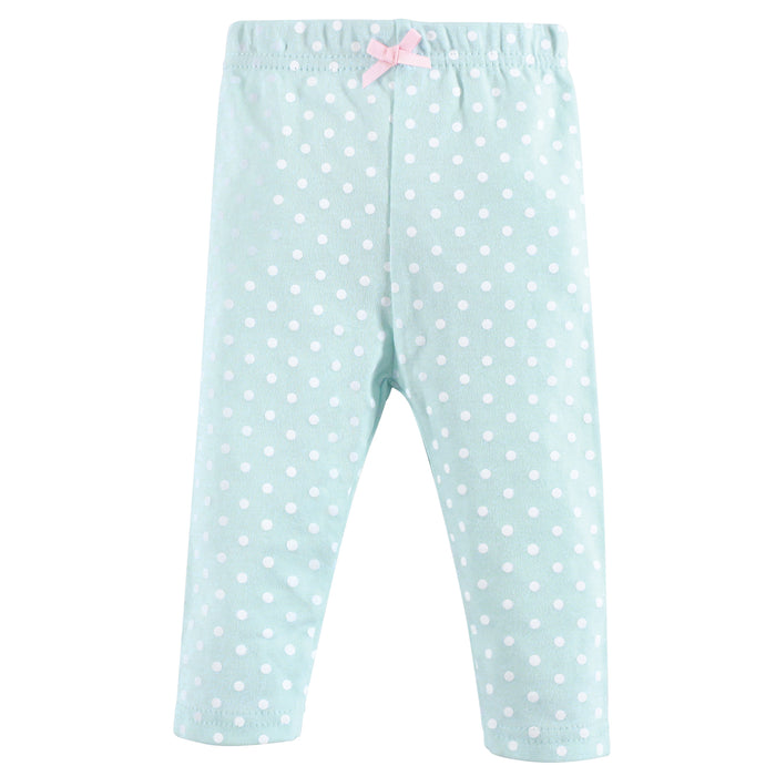 Hudson Baby Infant Girl Cotton Bodysuit, Pant and Shoe 3 Piece Set, Pink Happy Camper