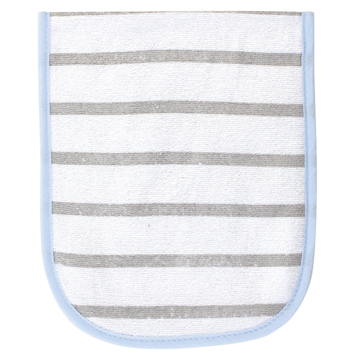 Hudson Baby Infant Boy Cotton Terry Bib and Burp Cloth Set 5 Pack, Voted Most Handsome