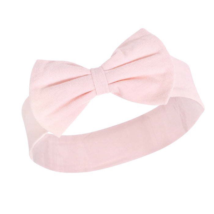 Hudson Baby Infant Girl Cotton Bib and Headband 8 Pack, One Size