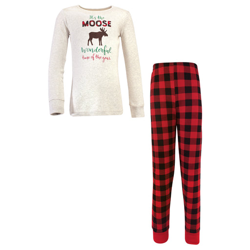 Hudson Baby Family Holiday Pajamas, Moose Wonderful Time