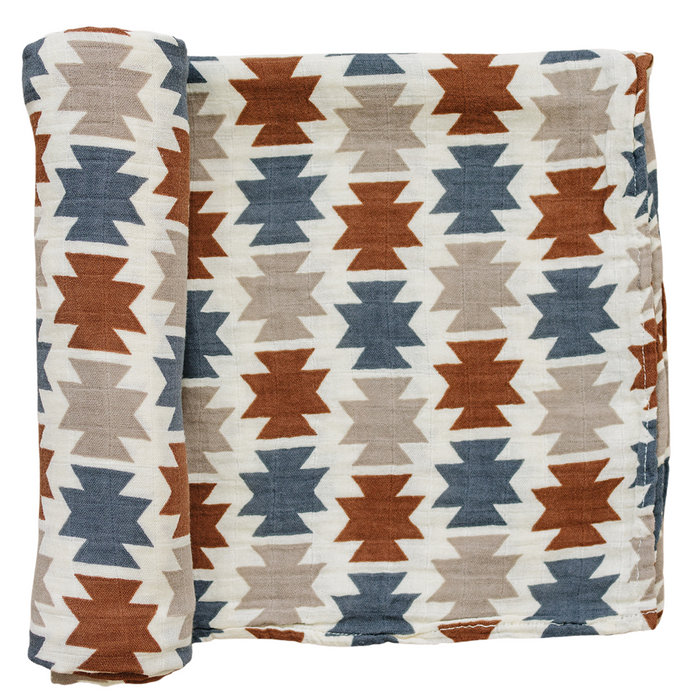 Mebie Baby Western Aztec Muslin Swaddle Blanket