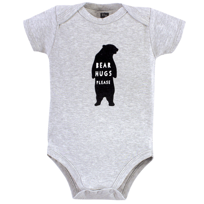 Hudson Baby 5-Pack Cotton Bodysuits, Baby Bear