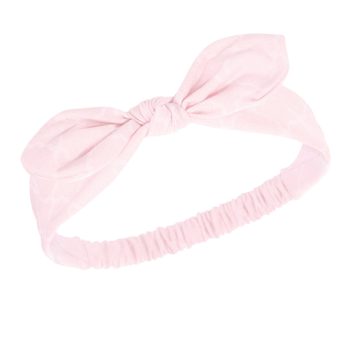 Hudson Baby Infant Girl Headbands 5 Pack, Pink Rose, 0-24 Months