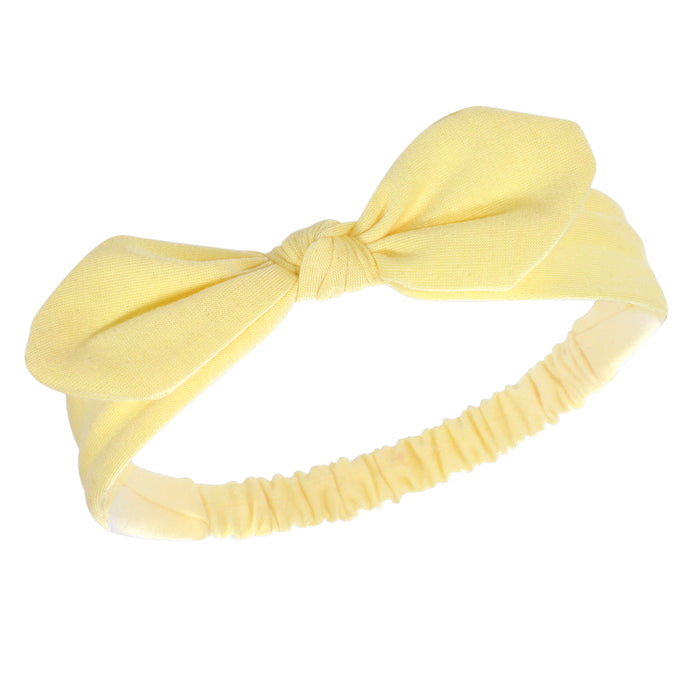 Hudson Baby Infant Girl Headbands 5 Pack, Yellow Daisy, 0-24 Months