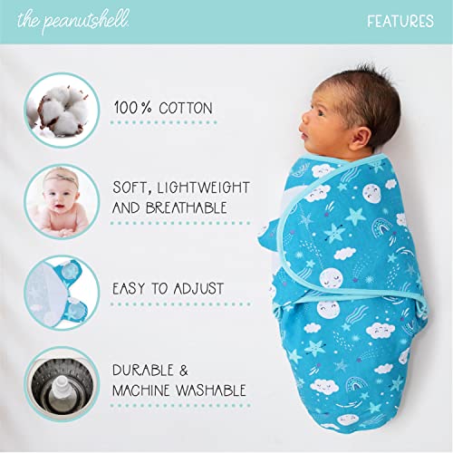The Peanutshell 3-Pack Twinkle Twinkle Swaddles