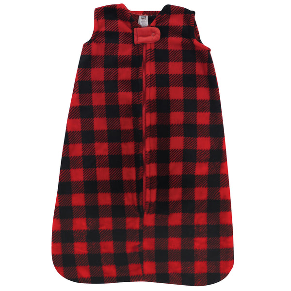 Hudson Baby Infant Plush Sleeping Bag, Sack, Blanket, Buffalo Plaid