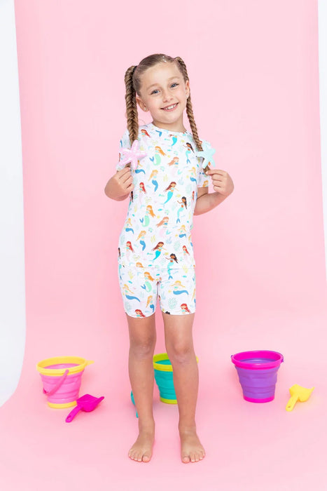 Bird & Bean Mermaid Magic Bamboo Short PJ Set