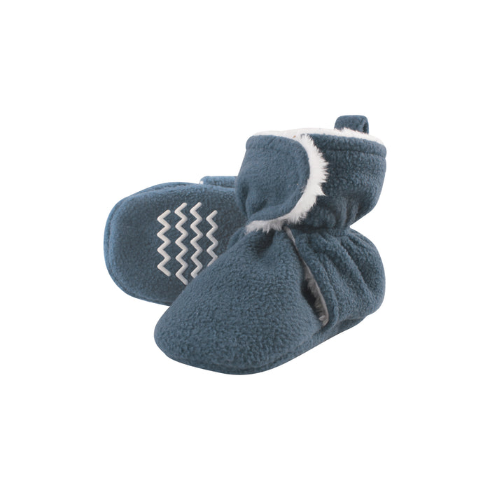 Hudson Baby Infant Boy Trapper Hat, Mitten and Bootie Set, Coronet Blue