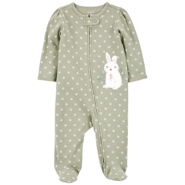 Carter's Baby Girl Bunny 2-Way Zip Sleep & Play