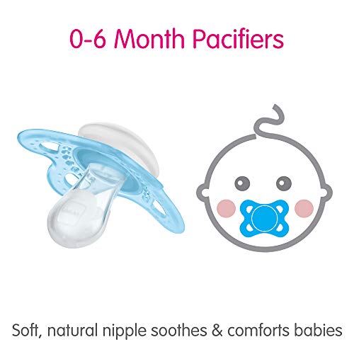 MAM Baby Pacifier, 0-6 Months, Girl, 3 Pack